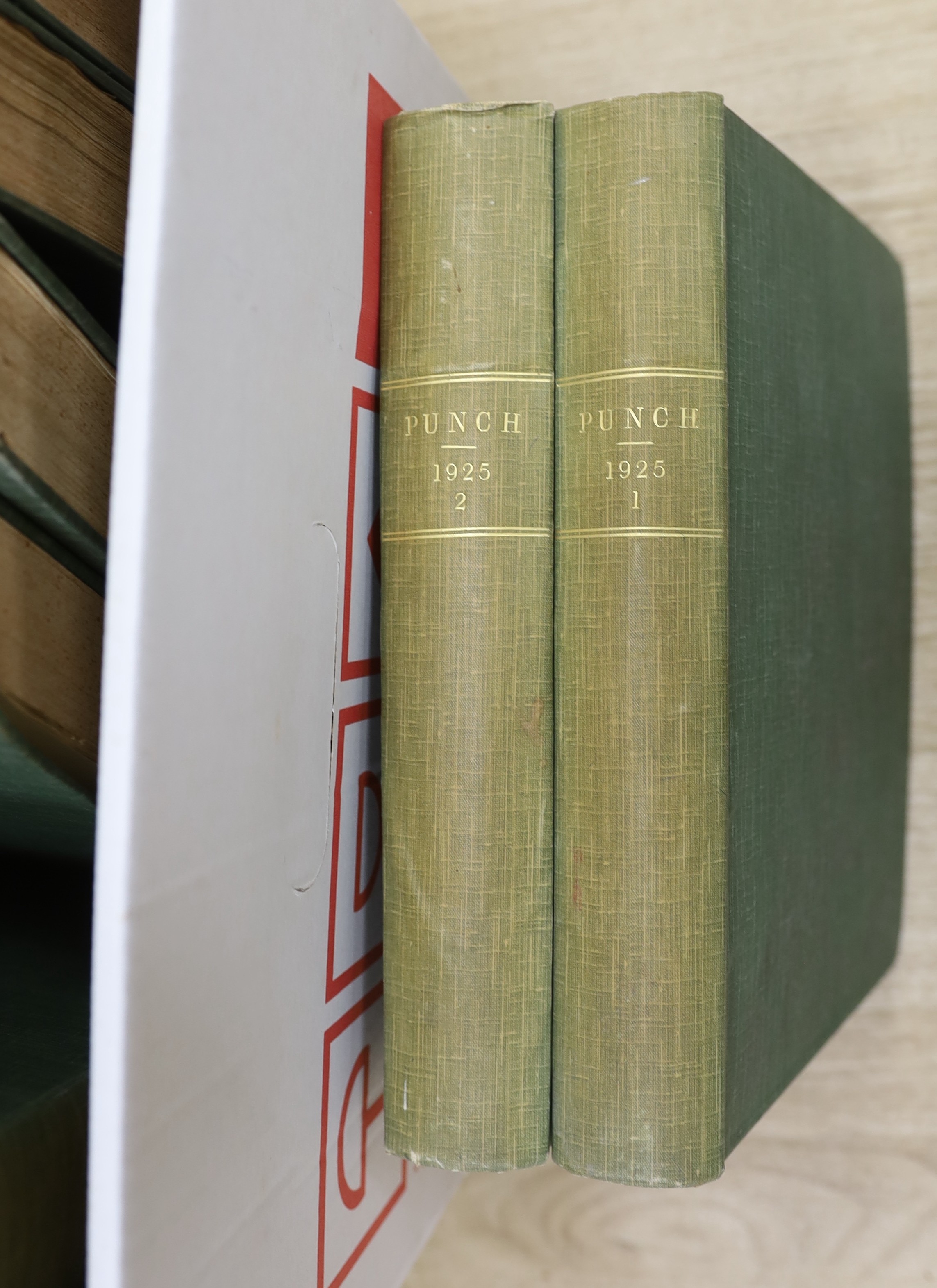 A large quantity of Punch books